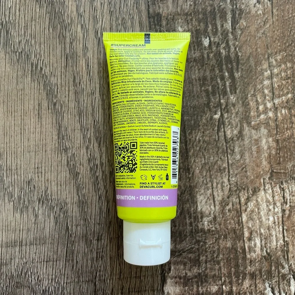 DevaCurl Supercream rich coconut-infused definer for coarse curls coily